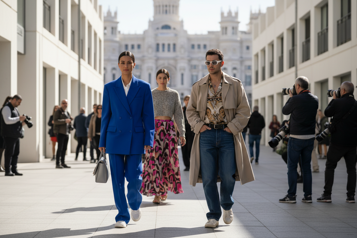 Een kijkje in fashion week madrid: hoogtepunten en trends